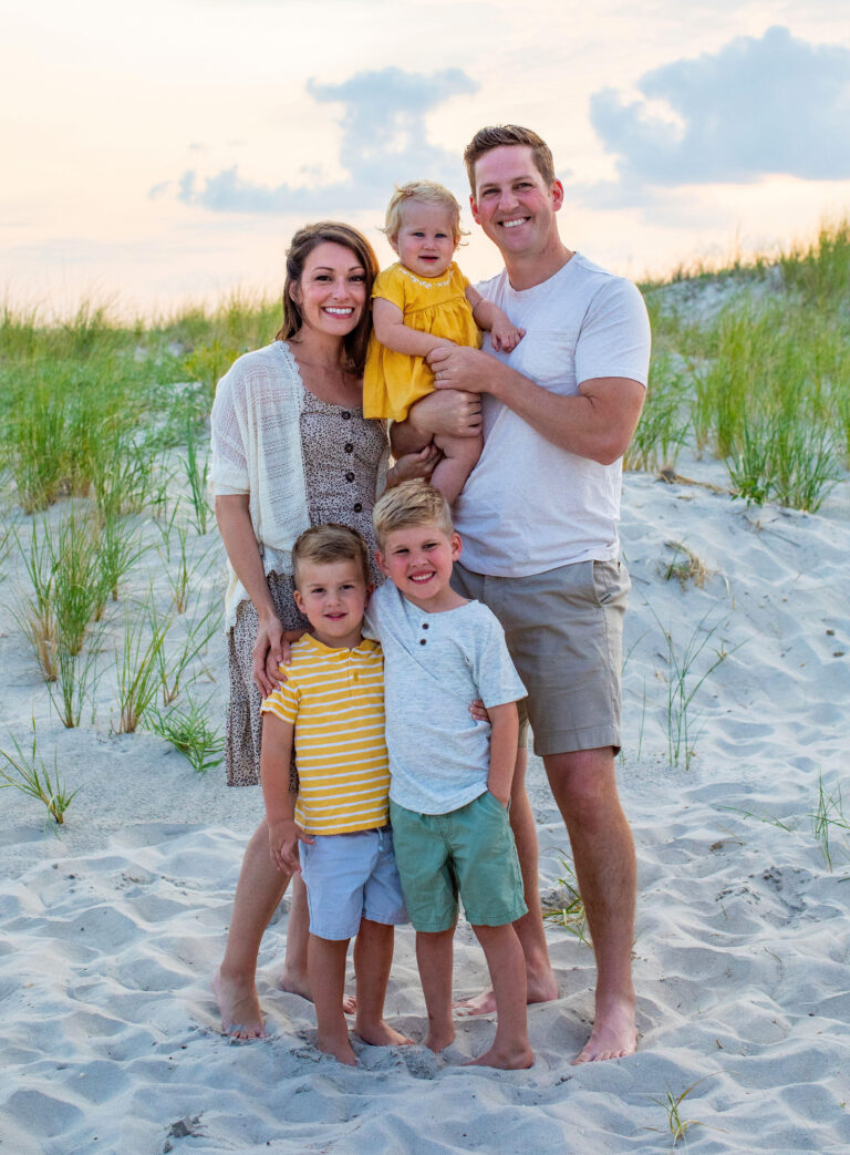 Dr. Kevin Britt, chiropractor at Integral Wellness Co. in Johnson City, TN, with his family