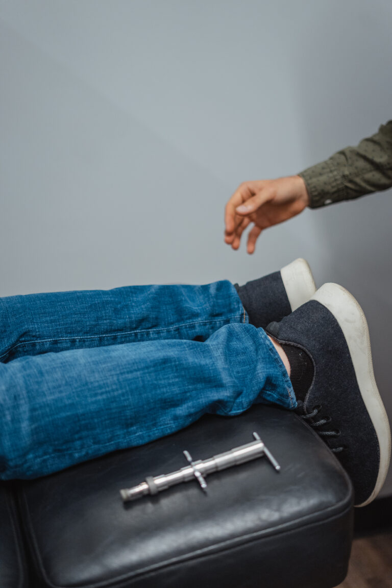 Dr. Bryan with patient